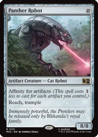 Panther Robot (Surge Foil) |  Foil (113) [Commander: Marvel Super Heroes]