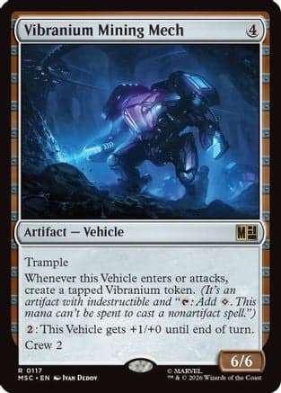 Vibranium Mining Mech (Surge Foil) |  Foil (117) [Commander: Marvel Super Heroes]