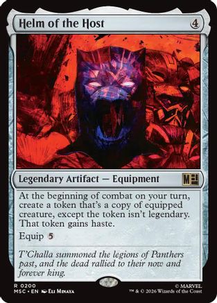 Helm of the Host (Surge Foil) |  Foil (200) [Commander: Marvel Super Heroes]