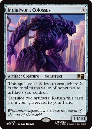 Metalwork Colossus (Surge Foil) |  Foil (204) [Commander: Marvel Super Heroes]