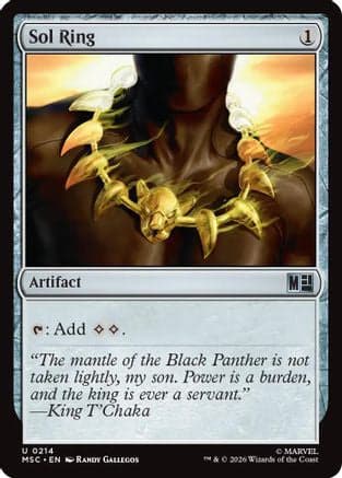 Sol Ring (0214) (Surge Foil) |  Foil (214) [Commander: Marvel Super Heroes]