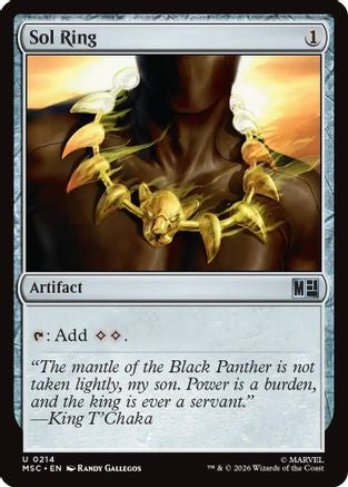 Sol Ring (0214) (Surge Foil) |  Foil (214) [Commander: Marvel Super Heroes]