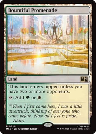 Bountiful Promenade (Surge Foil) |  Foil (226) [Commander: Marvel Super Heroes]