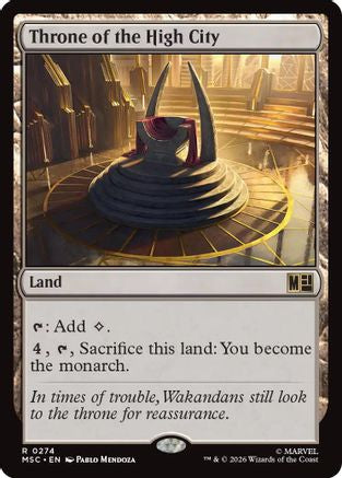 Throne of the High City (Surge Foil) |  Foil (274) [Commander: Marvel Super Heroes]