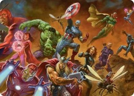 Avengers Assemble! Art Card |  (001) [Art Series: Marvel Super Heroes]