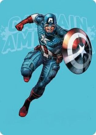 Captain America, Super-Soldier Art Card |  (021) [Art Series: Marvel Super Heroes]
