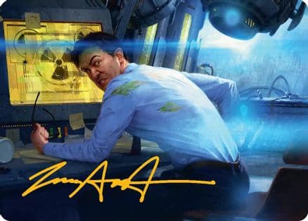 Bruce Banner Art Card (Gold-Stamped Signature) |  (004) [Art Series: Marvel Super Heroes]