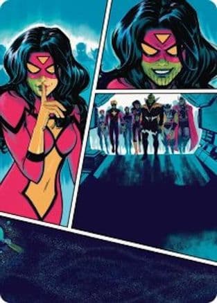 Secret Invasion Art Card |  (018) [Art Series: Marvel Super Heroes]