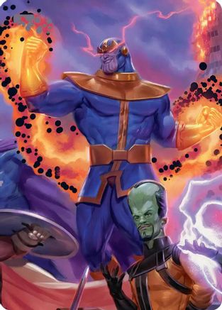 Thanos, Death's Consort Art Card |  (008) [Art Series: Marvel Super Heroes]