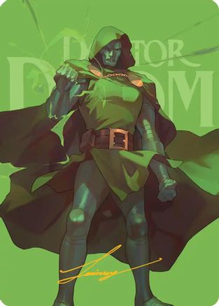Doctor Doom Art Card (Gold-Stamped Signature) |  (024) [Art Series: Marvel Super Heroes]