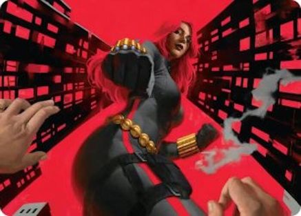 Black Widow, Deadly Hunter Art Card |  (042) [Art Series: Marvel Super Heroes]