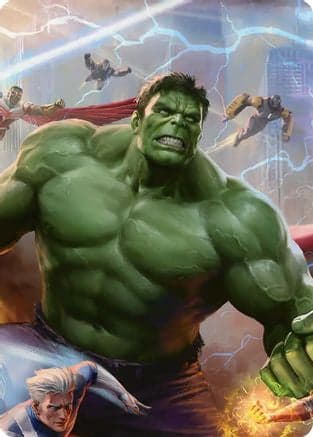 Hulk, Always Angry Art Card |  (002) [Art Series: Marvel Super Heroes]