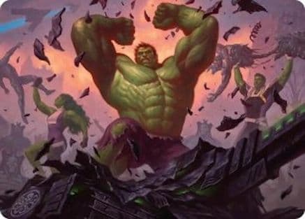 HULK SMASH! Art Card |  (010) [Art Series: Marvel Super Heroes]