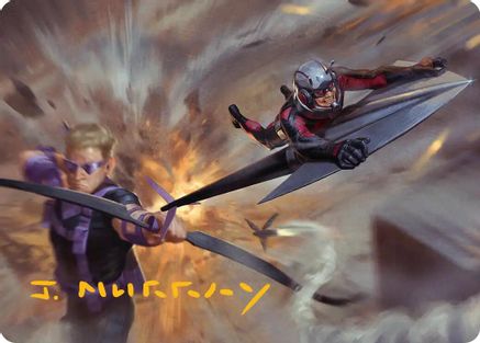 Team Tactics Art Card (Gold-Stamped Signature) |  (012) [Art Series: Marvel Super Heroes]