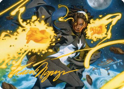 Photon, Mighty Marvel Art Card (Gold-Stamped Signature) |  (034) [Art Series: Marvel Super Heroes]