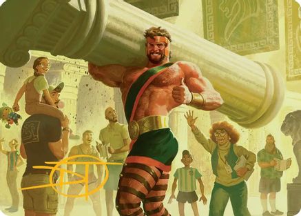 Hercules, Prince of Power Art Card (Gold-Stamped Signature) |  (013) [Art Series: Marvel Super Heroes]