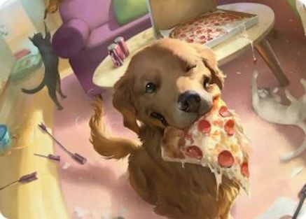 Lucky the Pizza Dog Art Card |  (044) [Art Series: Marvel Super Heroes]