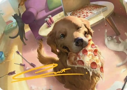 Lucky the Pizza Dog Art Card (Gold-Stamped Signature) |  (044) [Art Series: Marvel Super Heroes]