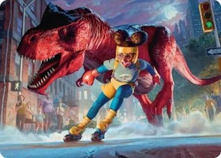 Moon Girl and Devil Dinosaur Art Card |  (014) [Art Series: Marvel Super Heroes]