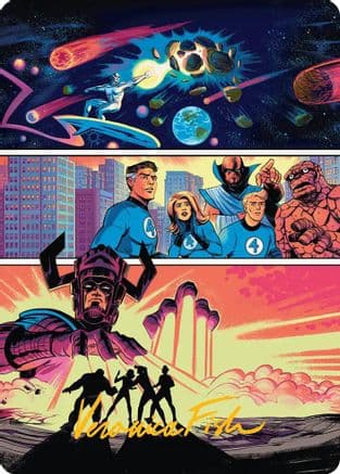 The Coming of Galactus Art Card (Gold-Stamped Signature) |  (020) [Art Series: Marvel Super Heroes]