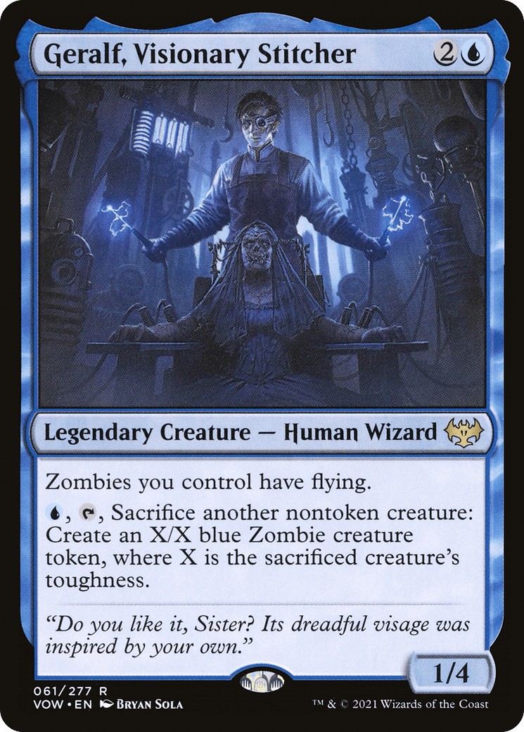 Geralf, Visionary Stitcher [Innistrad: Crimson Vow] Foil
