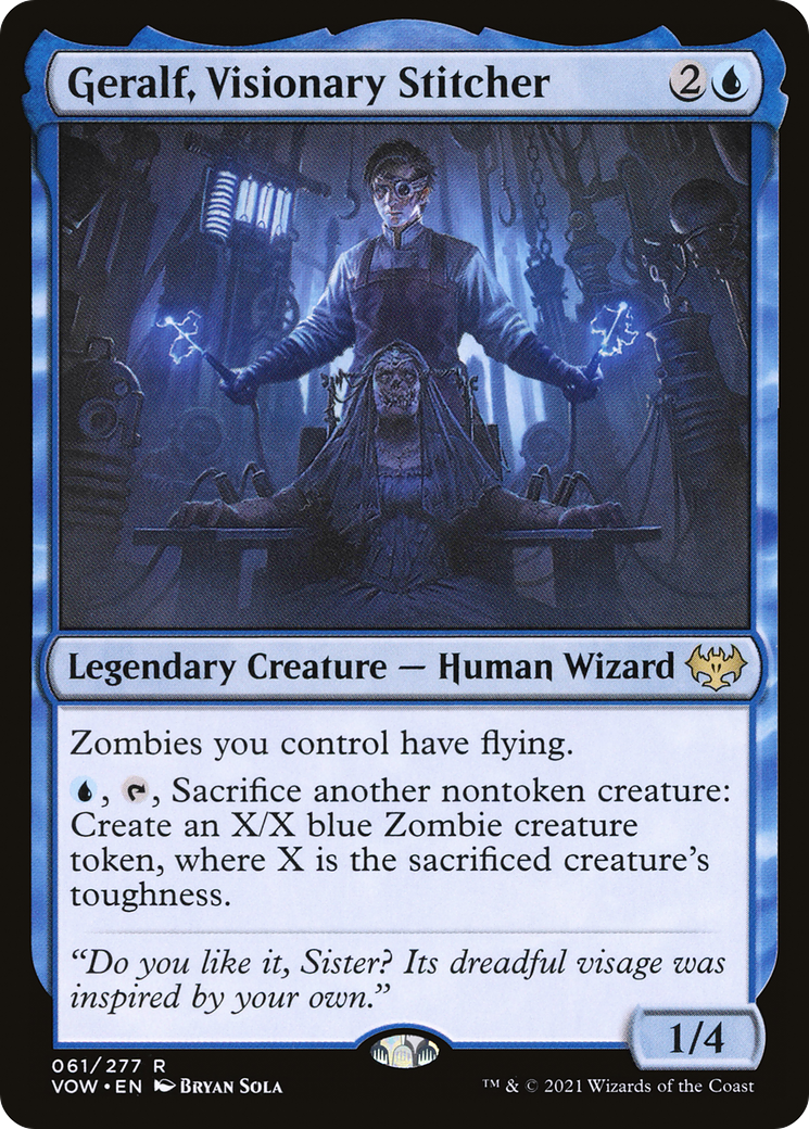 Geralf, Visionary Stitcher [Innistrad: Crimson Vow] Foil