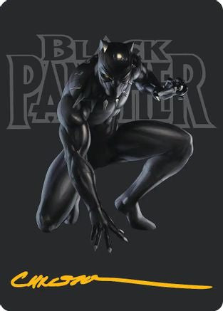 Black Panther, Hope Enduring Art Card (Gold-Stamped Signature) |  (027) [Art Series: Marvel Super Heroes]