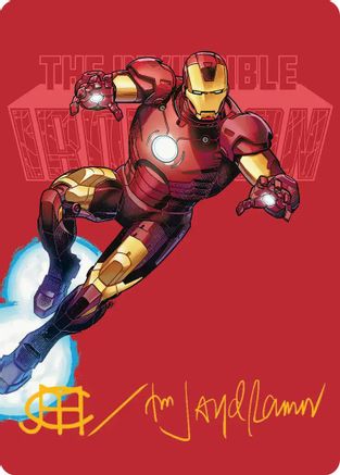 The Invincible Iron Man Art Card (Gold-Stamped Signature) |  (029) [Art Series: Marvel Super Heroes]