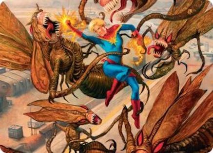 Captain Marvel, Apex Avenger Art Card |  (036) [Art Series: Marvel Super Heroes]
