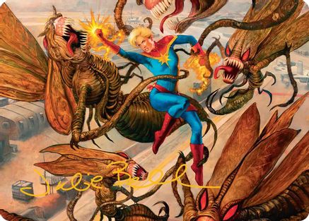 Captain Marvel, Apex Avenger Art Card (Gold-Stamped Signature) |  (036) [Art Series: Marvel Super Heroes]