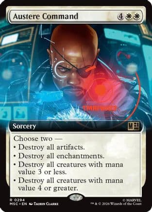 Austere Command (Extended Art) |  (294) [Commander: Marvel Super Heroes]