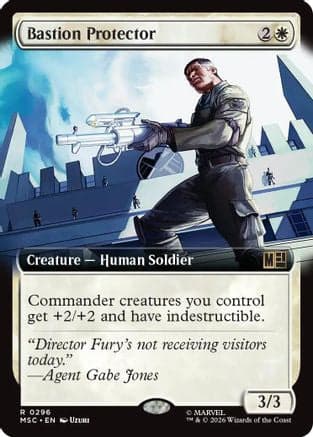 Bastion Protector (Extended Art) |  Foil (296) [Commander: Marvel Super Heroes]