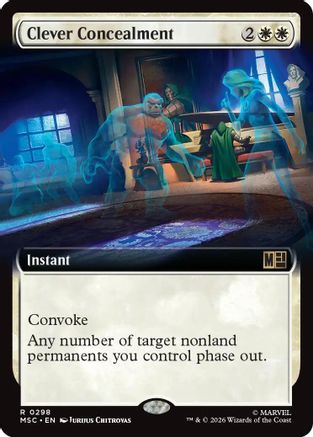 Clever Concealment (Extended Art) |  (298) [Commander: Marvel Super Heroes]