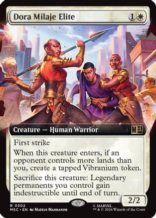 Dora Milaje Elite (Extended Art) |  (302) [Commander: Marvel Super Heroes]