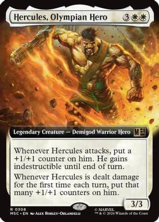 Hercules, Olympian Hero (Extended Art) |  (308) [Commander: Marvel Super Heroes]