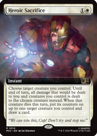 Heroic Sacrifice (Extended Art) |  (310) [Commander: Marvel Super Heroes]