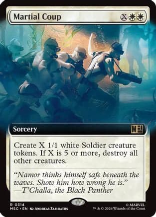 Martial Coup (Extended Art) |  Foil (314) [Commander: Marvel Super Heroes]