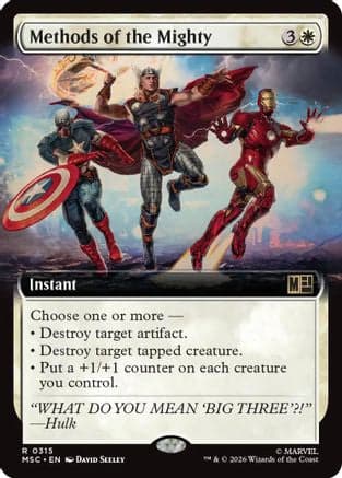 Methods of the Mighty (Extended Art) |  (315) [Commander: Marvel Super Heroes]