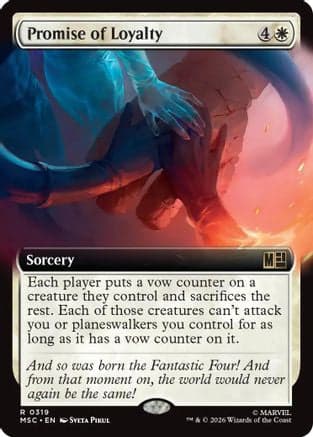 Promise of Loyalty (Extended Art) |  (319) [Commander: Marvel Super Heroes]