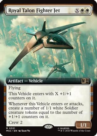 Royal Talon Fighter Jet (Extended Art) |  (321) [Commander: Marvel Super Heroes]