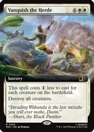 Vanquish the Horde (Extended Art) |  Foil (325) [Commander: Marvel Super Heroes]