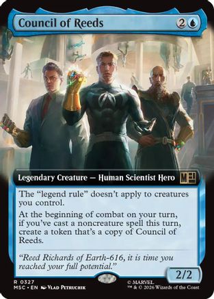 Council of Reeds (Extended Art) |  (327) [Commander: Marvel Super Heroes]