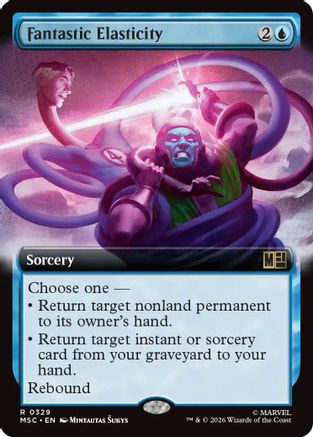 Fantastic Elasticity (Extended Art) |  Foil (329) [Commander: Marvel Super Heroes]