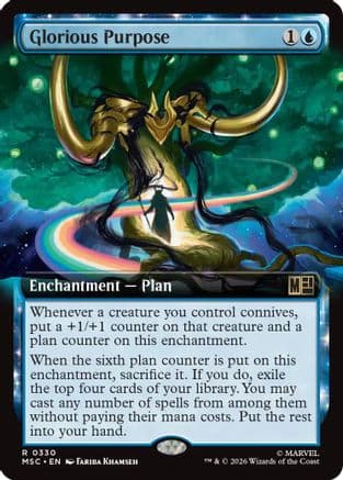 Glorious Purpose (Extended Art) |  Foil (330) [Commander: Marvel Super Heroes]