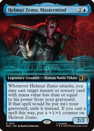 Helmut Zemo, Mastermind (Extended Art) |  (331) [Commander: Marvel Super Heroes]