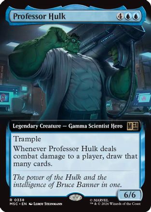 Professor Hulk (Extended Art) |  Foil (338) [Commander: Marvel Super Heroes]