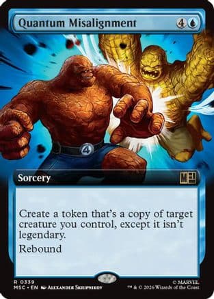 Quantum Misalignment (Extended Art) |  Foil (339) [Commander: Marvel Super Heroes]