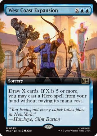 West Coast Expansion (Extended Art) |  Foil (345) [Commander: Marvel Super Heroes]