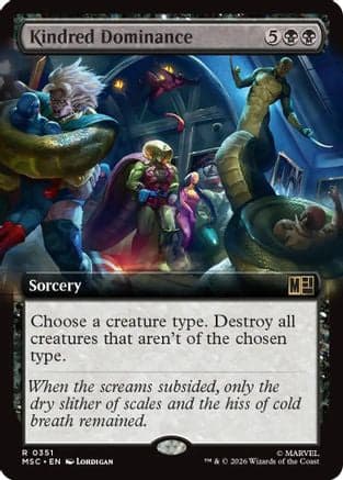 Kindred Dominance (Extended Art) |  (351) [Commander: Marvel Super Heroes]