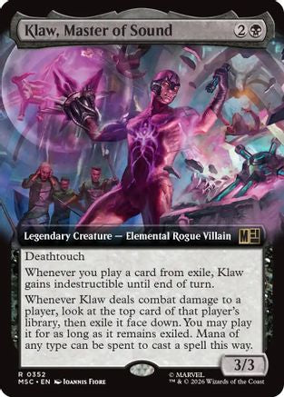 Klaw, Master of Sound (Extended Art) |  (352) [Commander: Marvel Super Heroes]